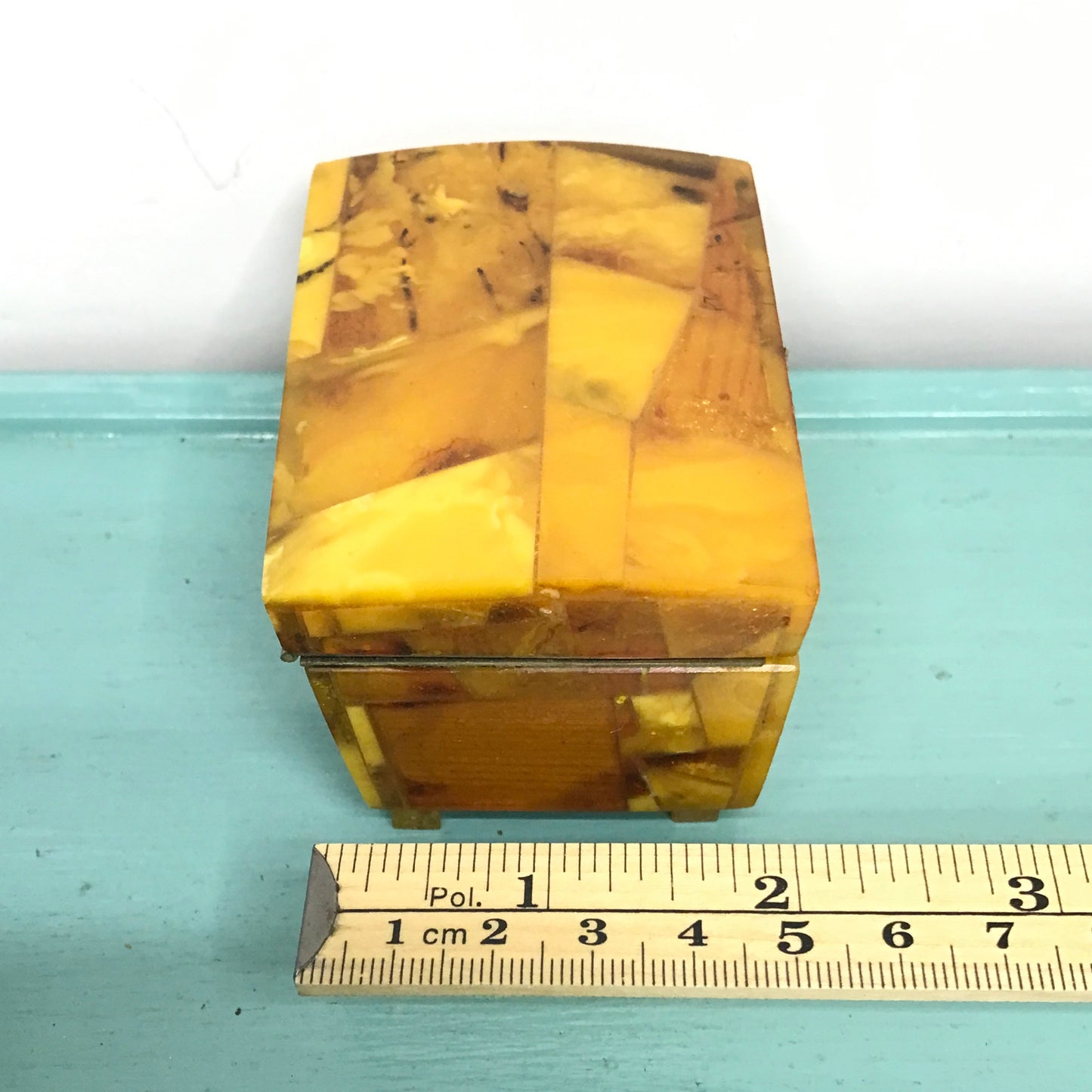 Small Baltic Amber Trinket Box