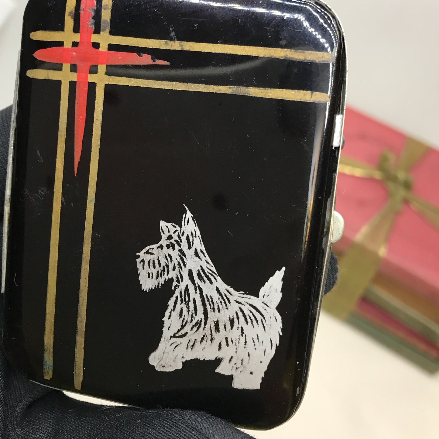 Scottie Dog Cigarette Case Made in Japan