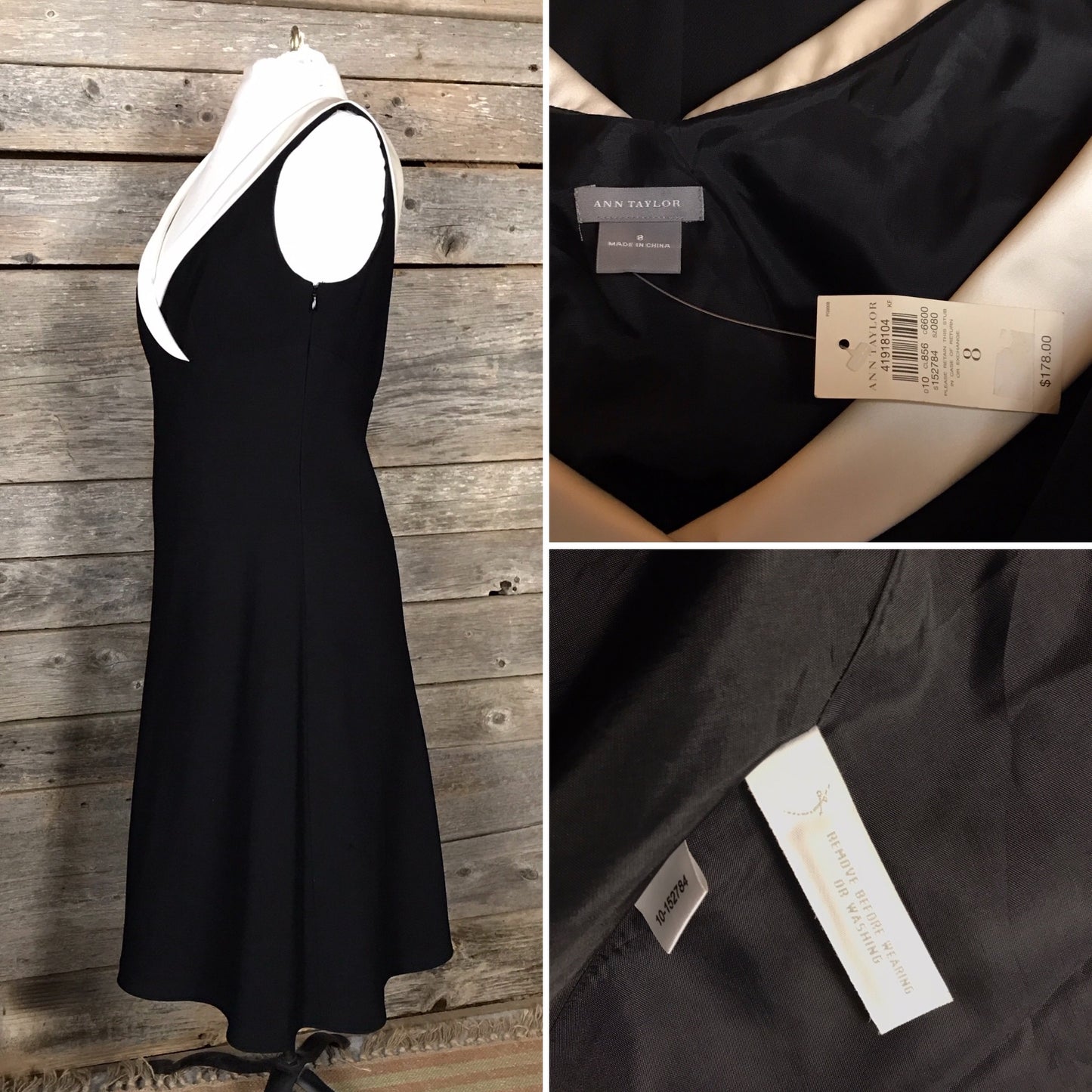 Ann Taylor Tuxedo Dress, Size 8