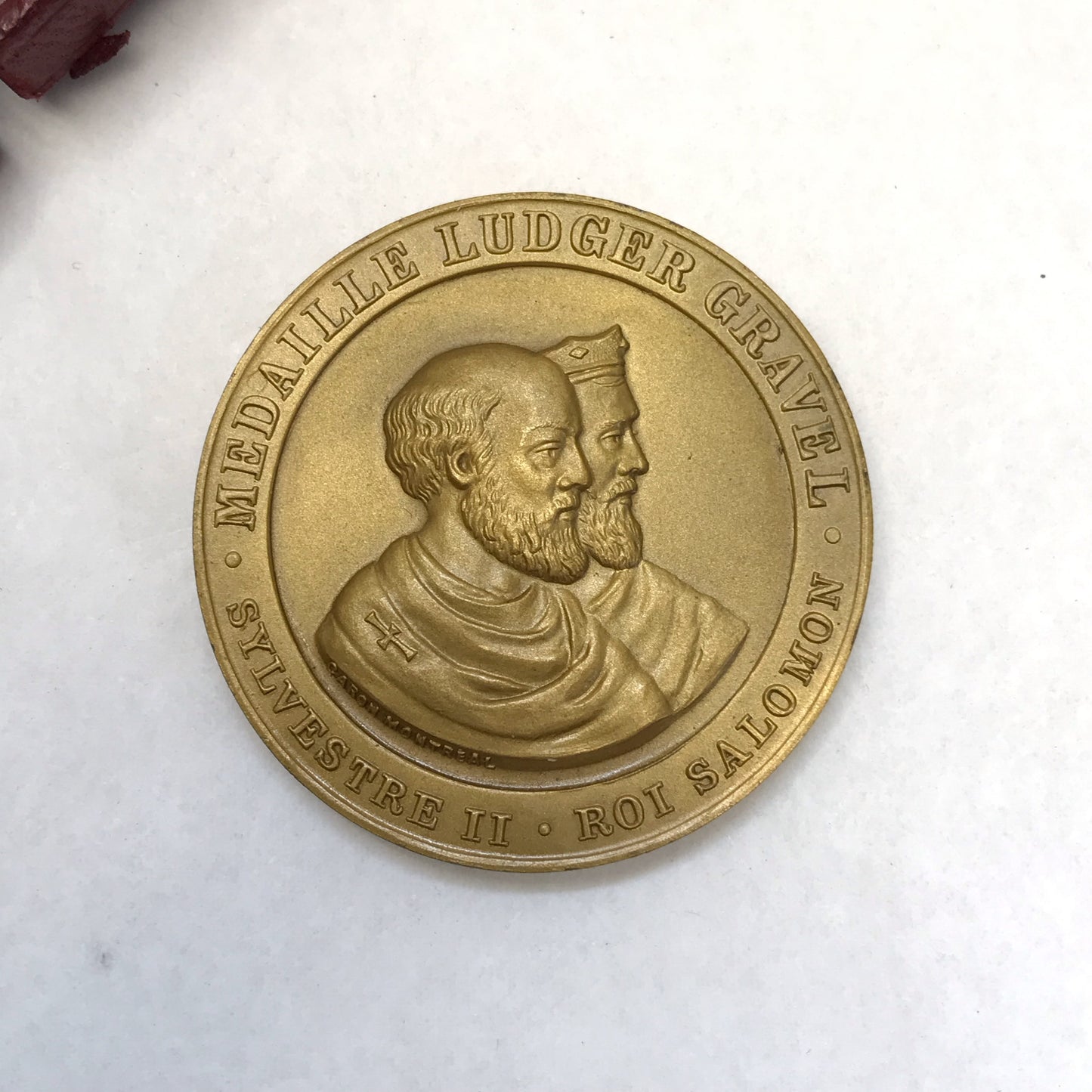 Ludger Gravel Arithmetic Medal, Manufactured by Caron Freres, Montreal