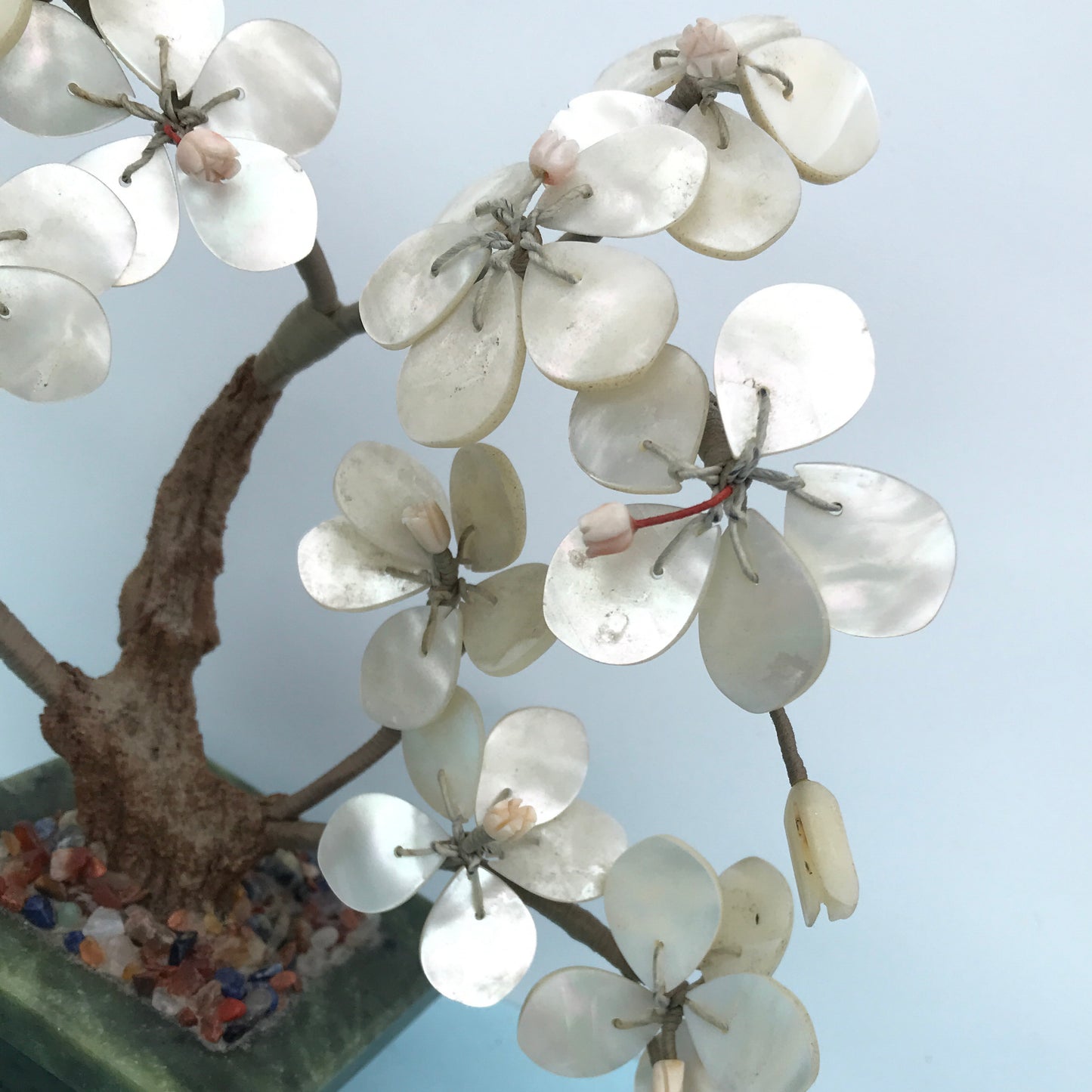 Stone and Mother of Pearl Miniature Cherry Blossom Tree