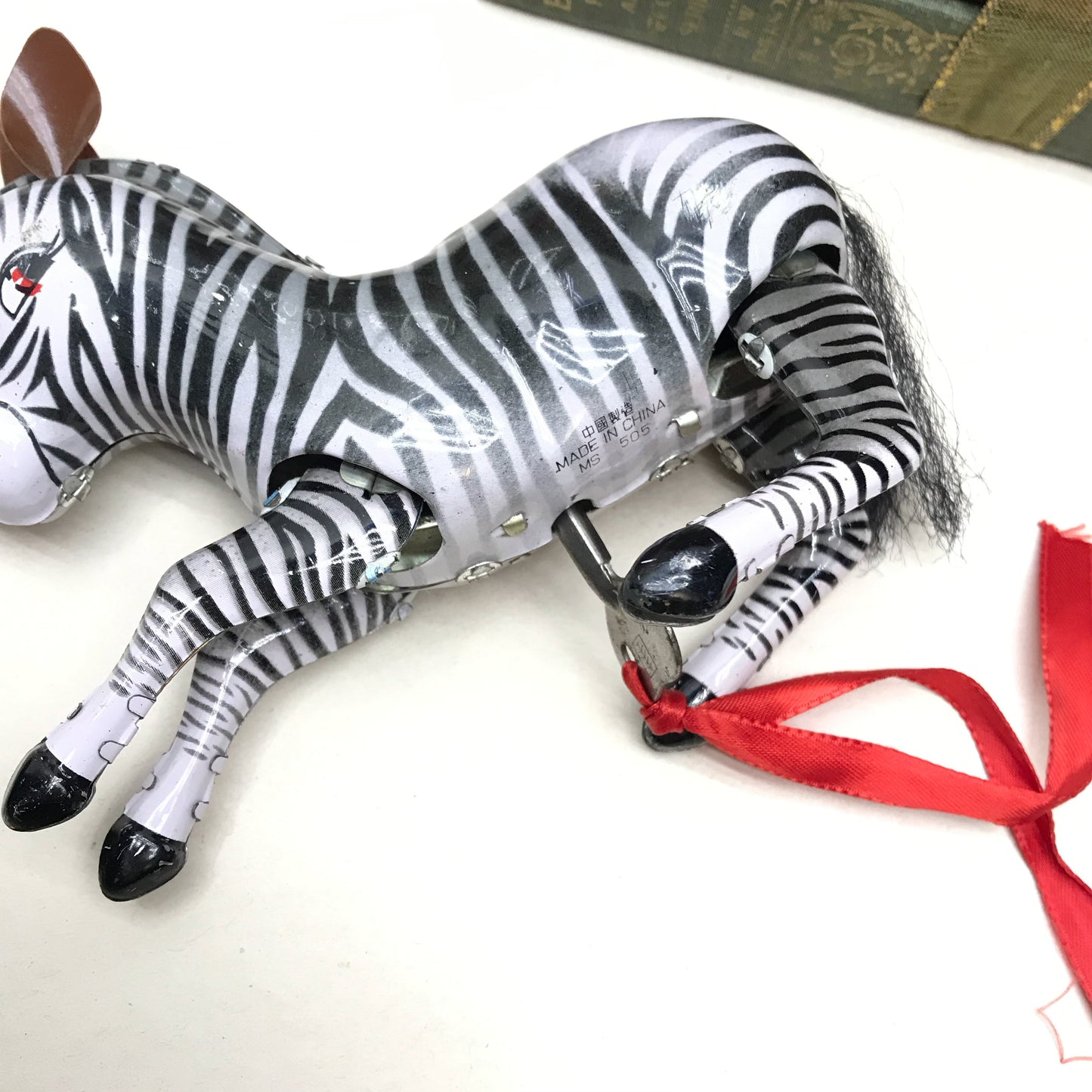 Tin Toy Wind Up Zebra (Non-Functional)