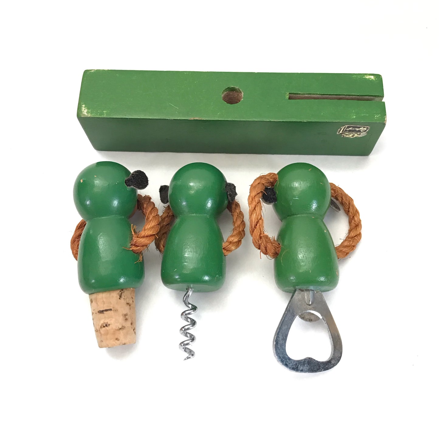 Monkey Bar Set, Wooden Barware Tools