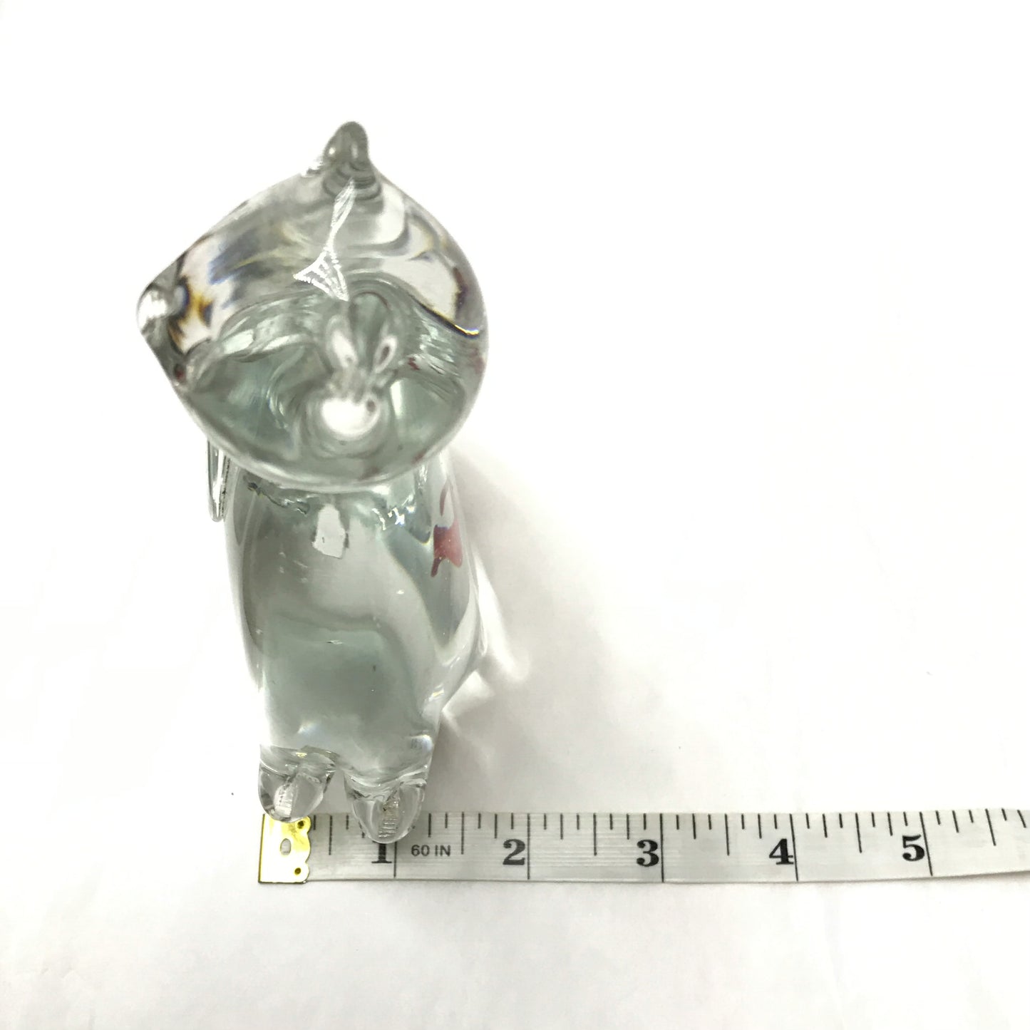 Cat Shaped Glass Paperweight