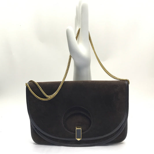 Susan Gail Brown Suede Purse with Several Adjustable Features