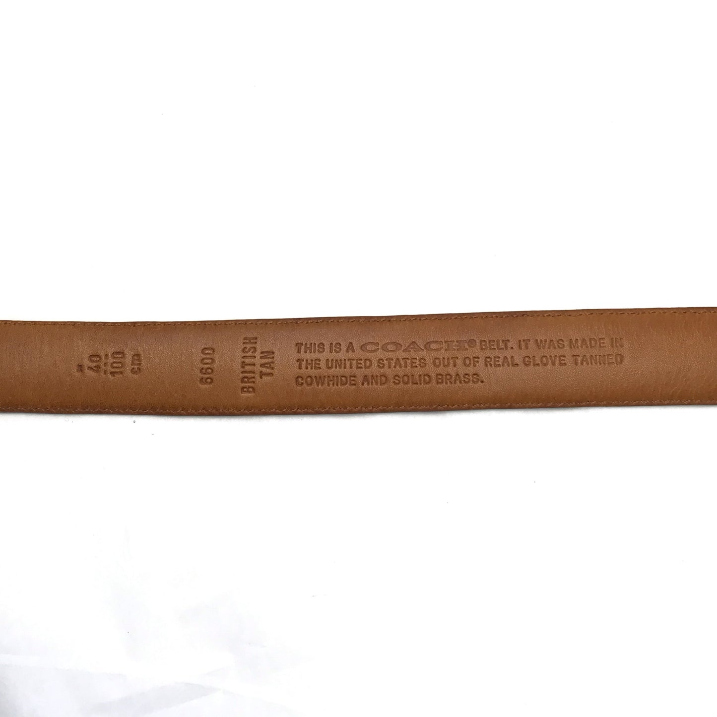 British Tan Coach Belt