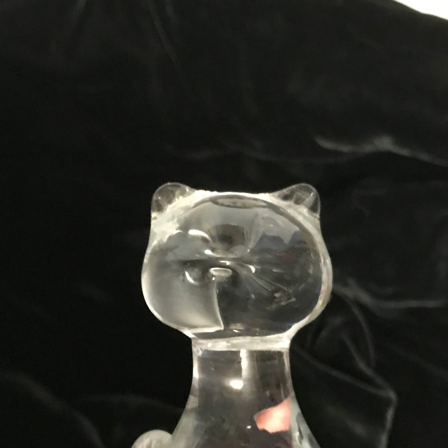 Cat Shaped Glass Paperweight