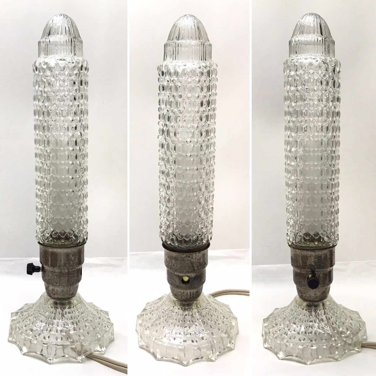 Vintage Torpedo Lamp, Bullet Lamp, Tabletop Lighting, Art Deco Style