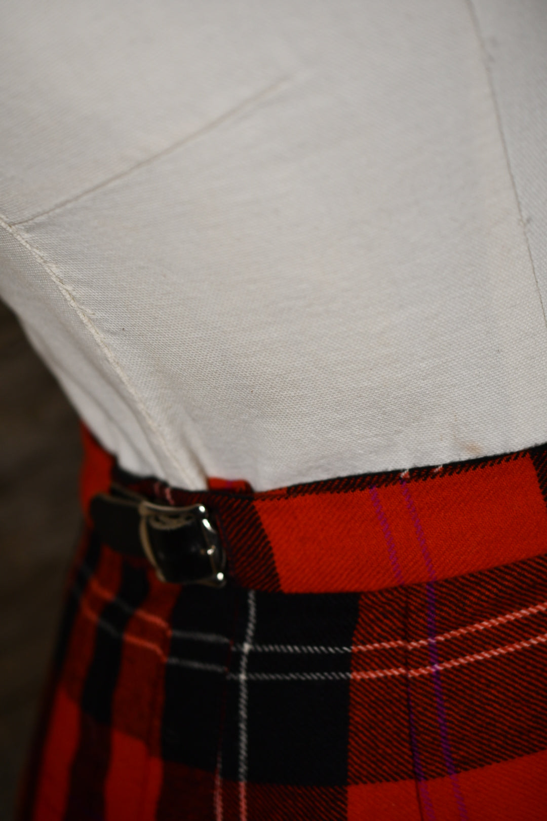 Laird-Portch of Scotland Red Tartan Kilt Skirt