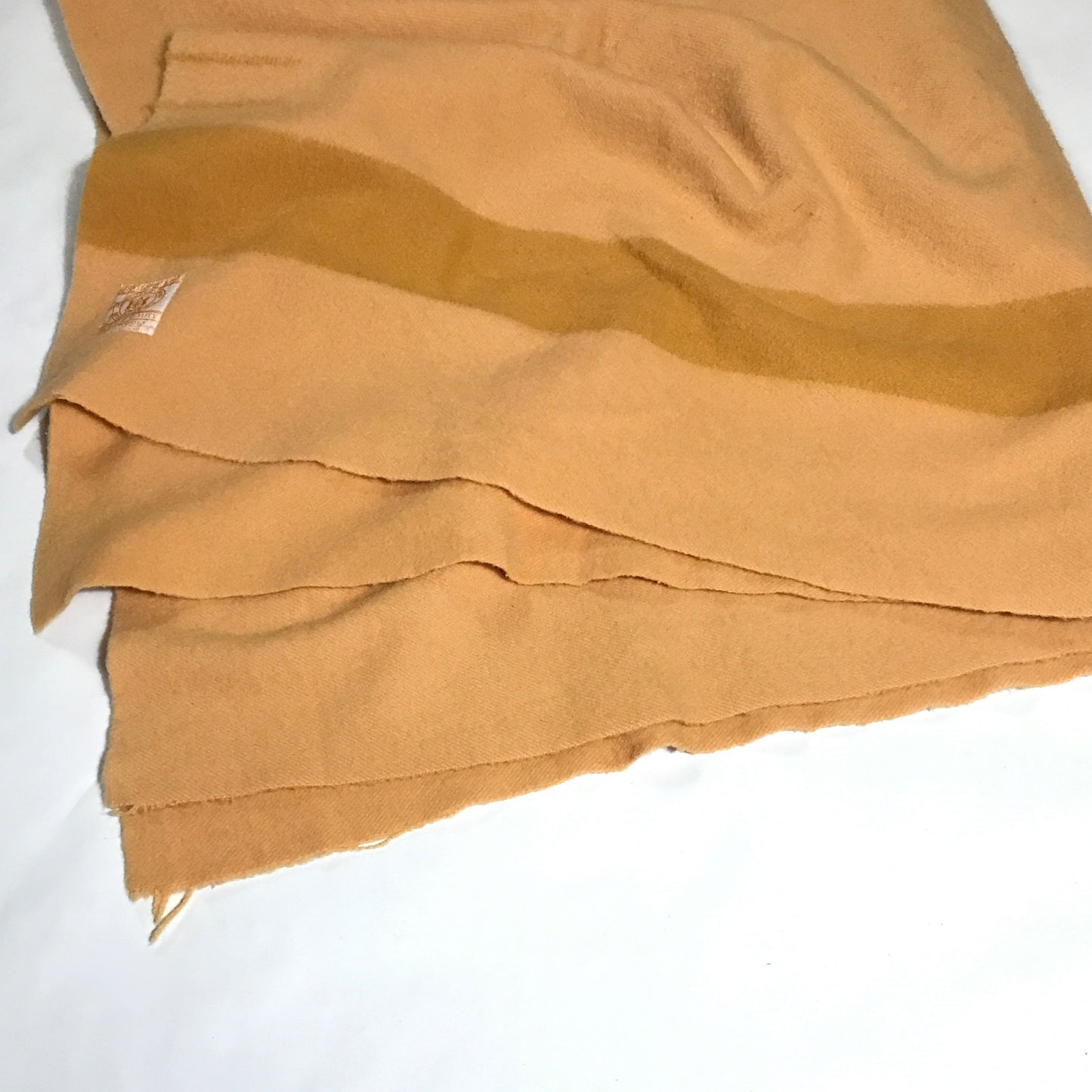 Vintage Peach Hudson Bay Company 4-Point Wool Blanket,