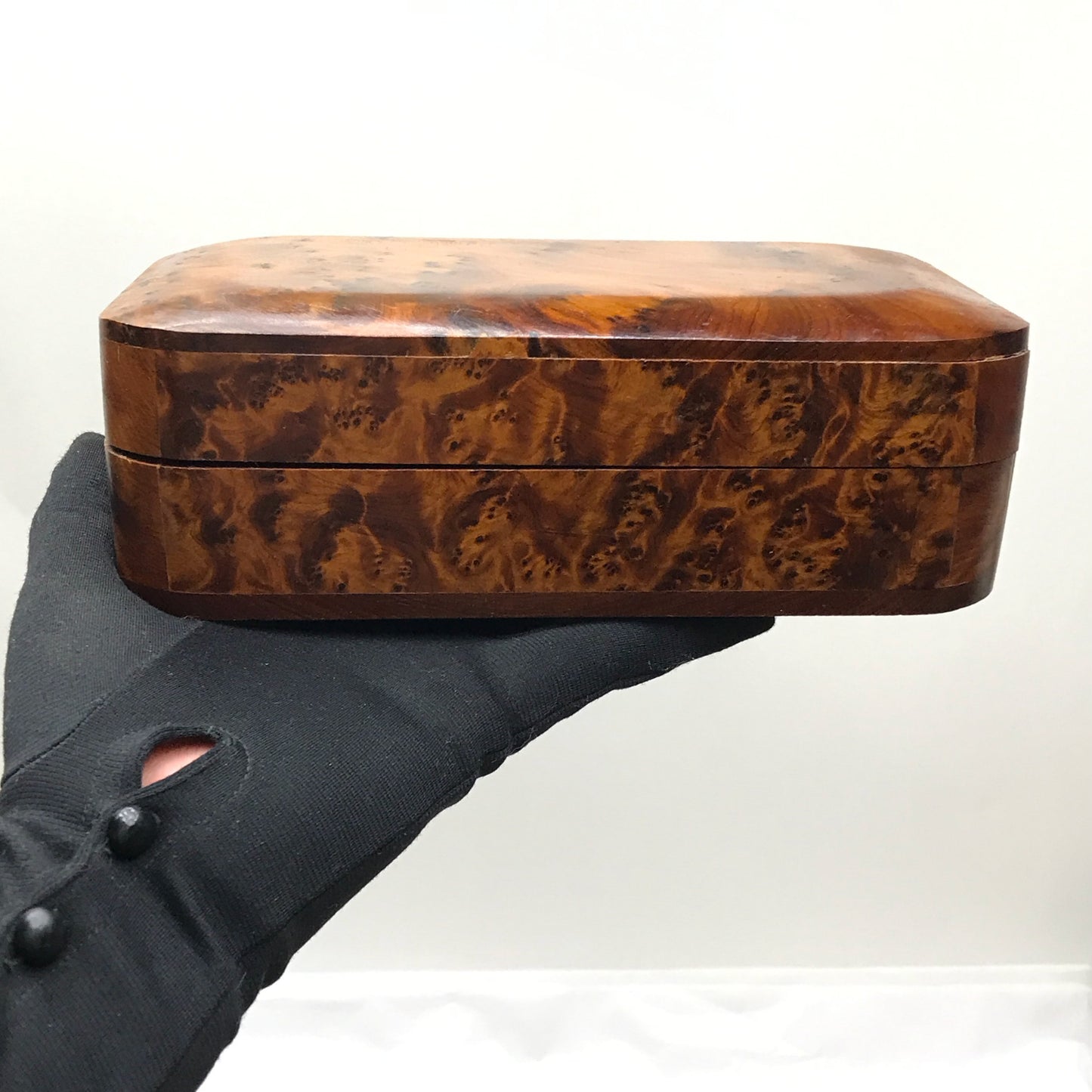 Burl Wood Box, Cypress Thuya Wood Jewellery Stash Box