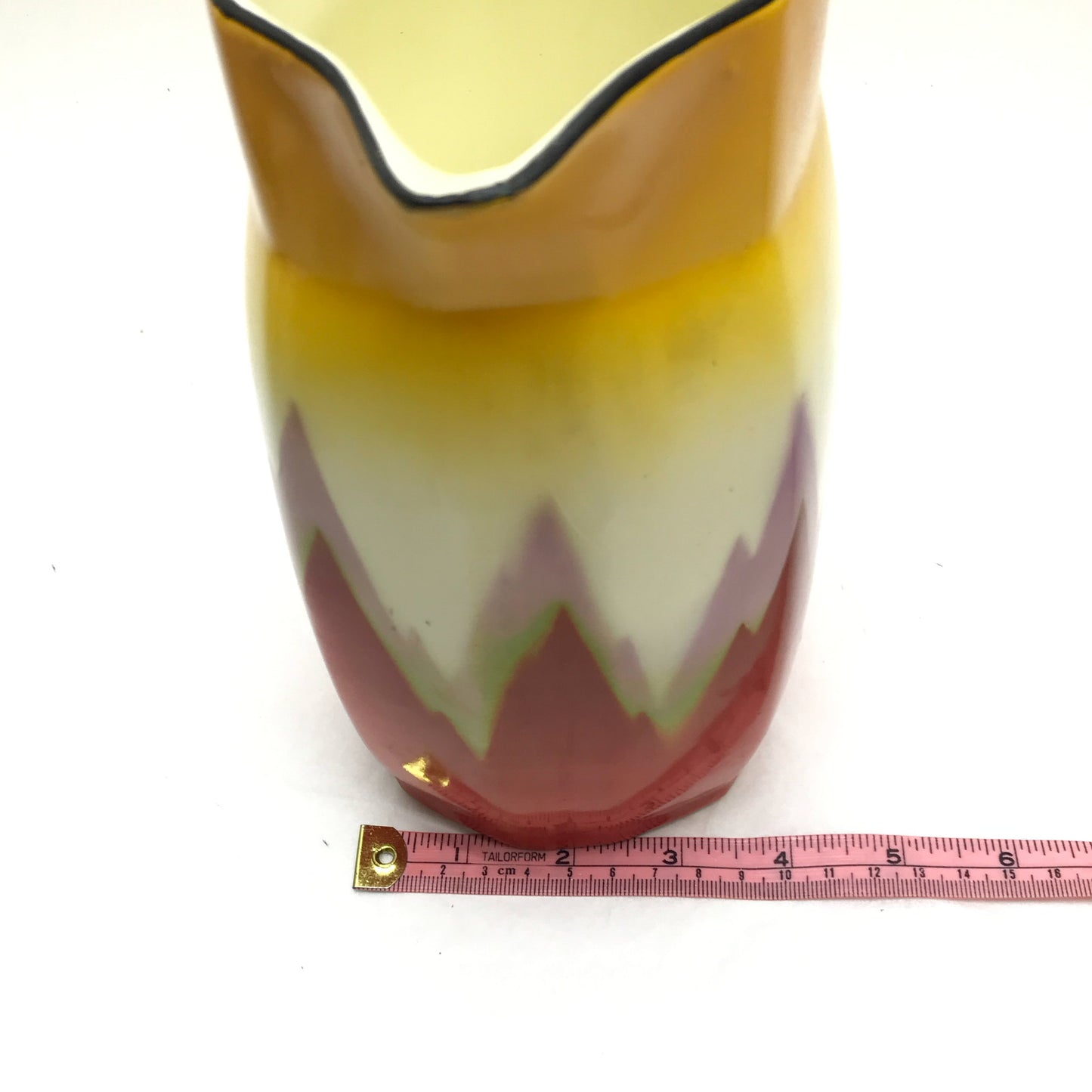 Bern Art Deco Art Pottery Pitcher, Czechoslovakia, MINOR FAULTS