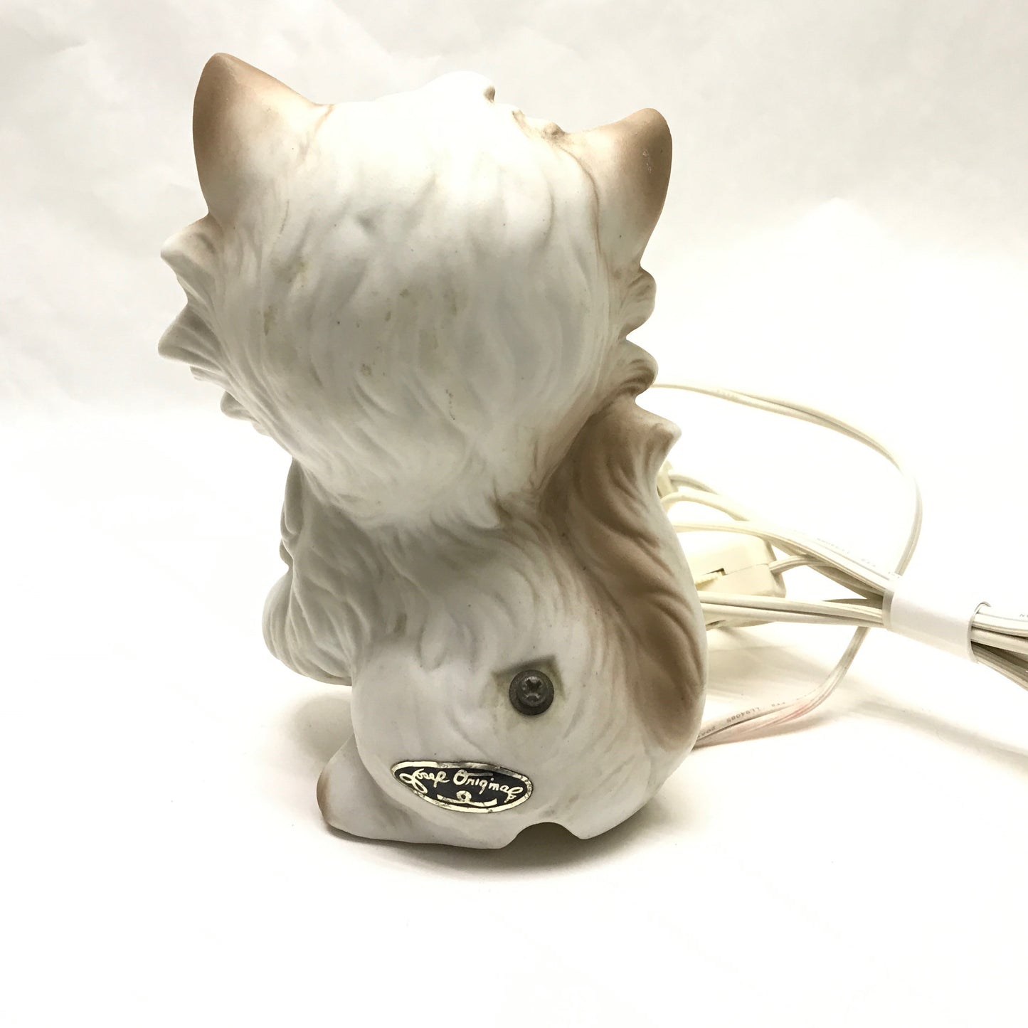 Retro Ceramic Kitten Nightlight Lamp