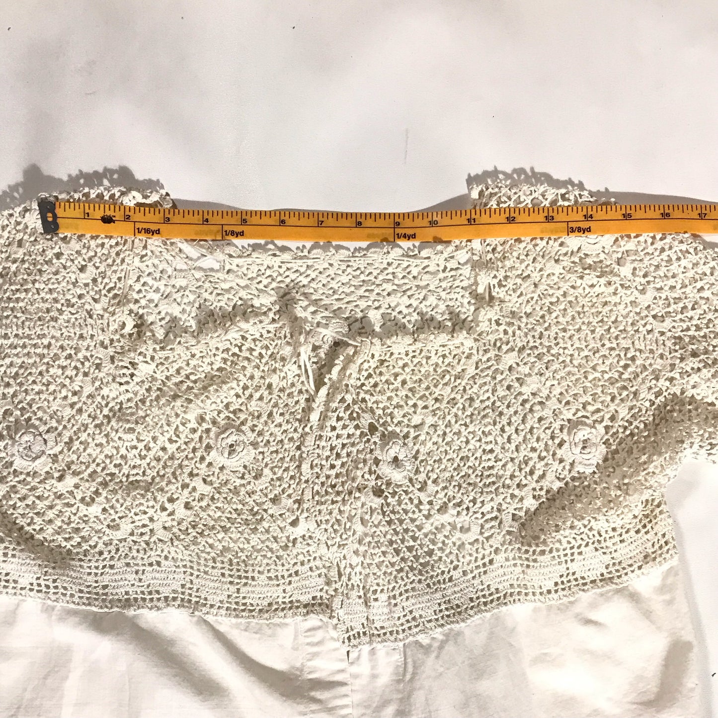 Edwardian Crochet Top, Bed Jacket, Corset Cover, NEEDS a REPAIR