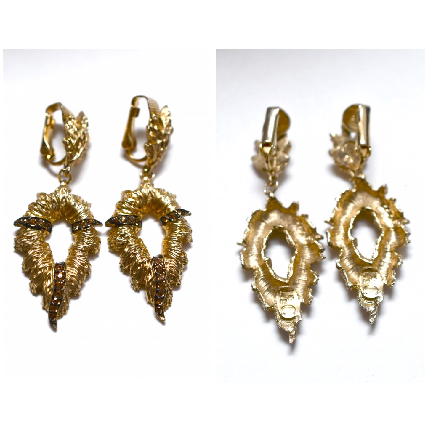 Le Couturier Rhinestone Brooch & Earrings Set, Burst Design, Boucher Canada, Mid-century Costume Jewellery