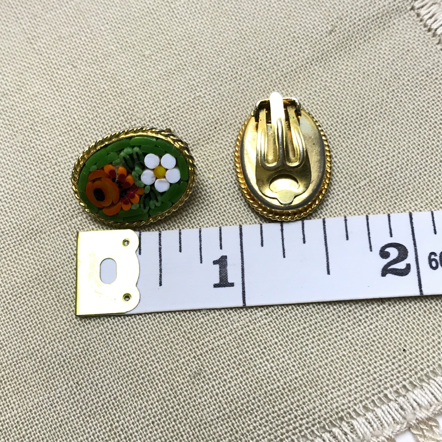 Mosaic Clip-on Earrings