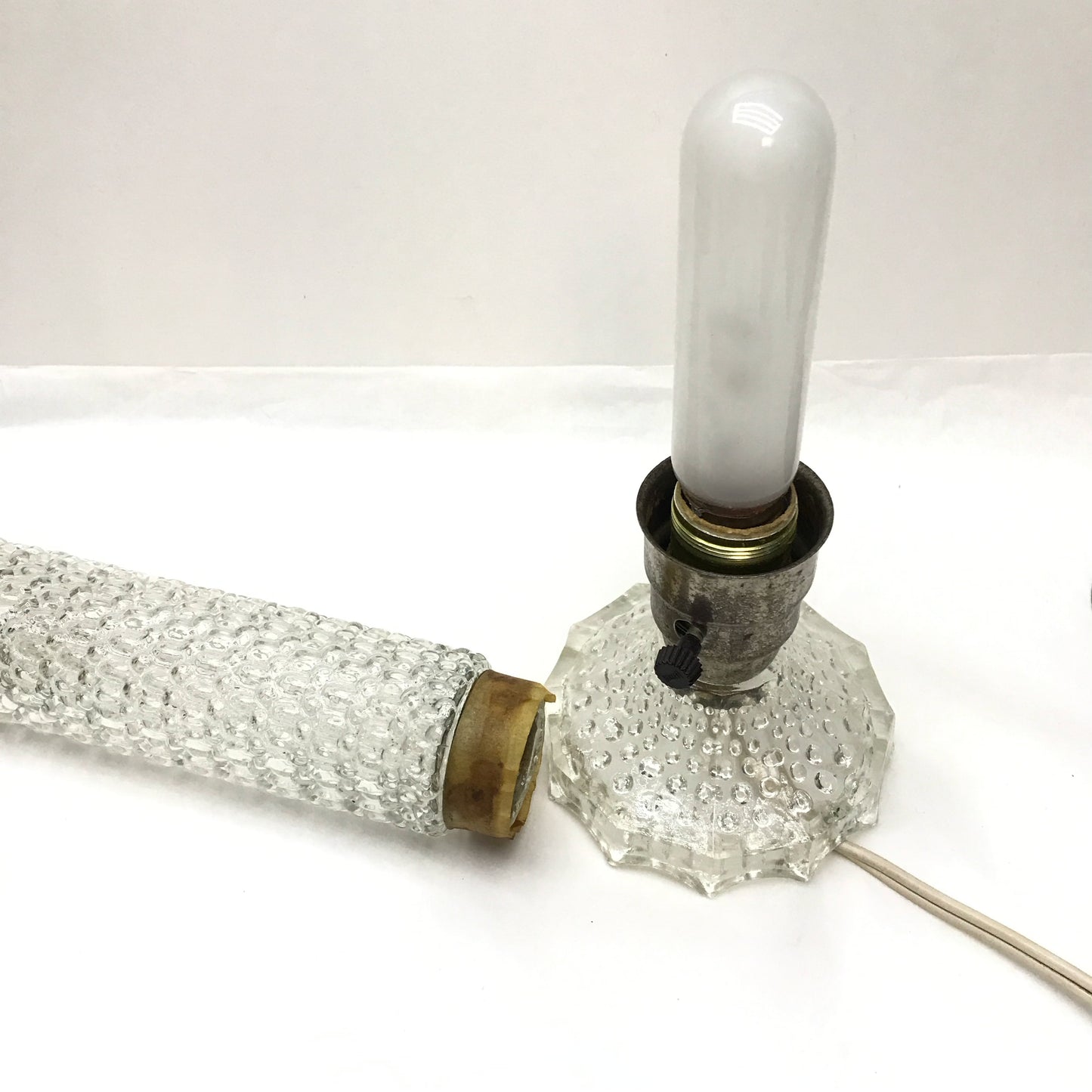 Vintage Torpedo Lamp, Bullet Lamp, Tabletop Lighting, Art Deco Style