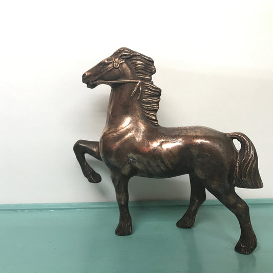 Mid Century Copper Horse Figurine