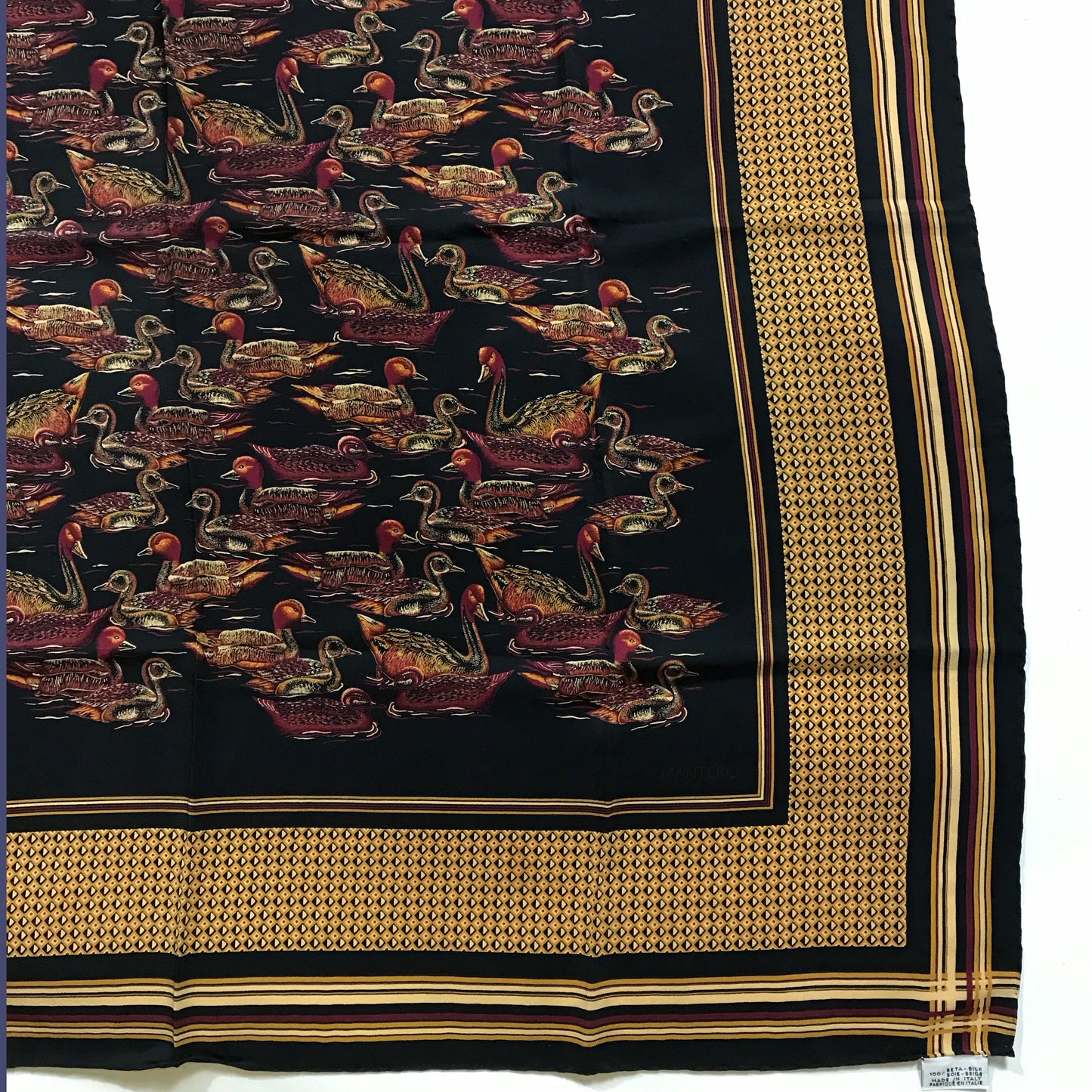 Mantero Ducks Silk Scarf