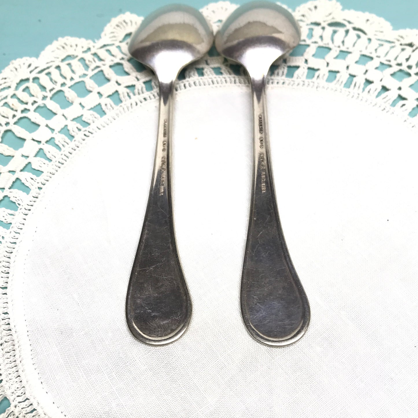 1939 World’s Fair Souvenir Teaspoons, Wallace Silver Plate