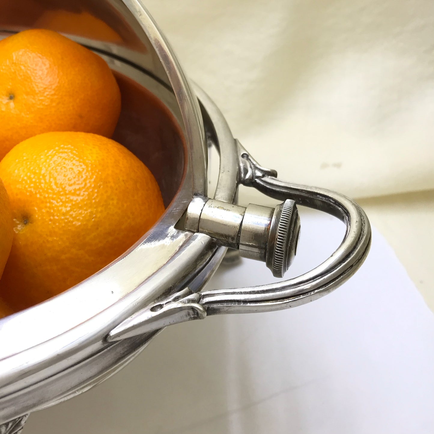 Edwardian Silver Plated Roll Top Domed Serving Dish, HB & H, Missing Liner Plate and Peg for Lifting  Lid