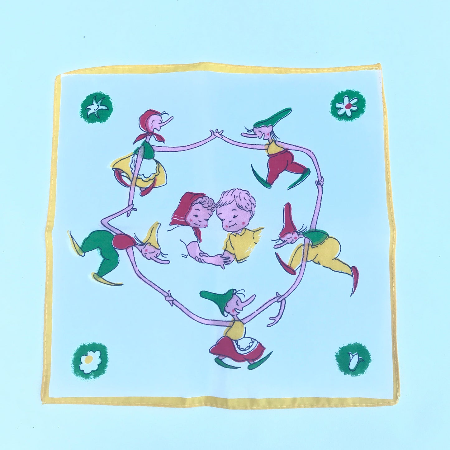 Vintage Children’s Hankies, Days of the Week, Set of 8