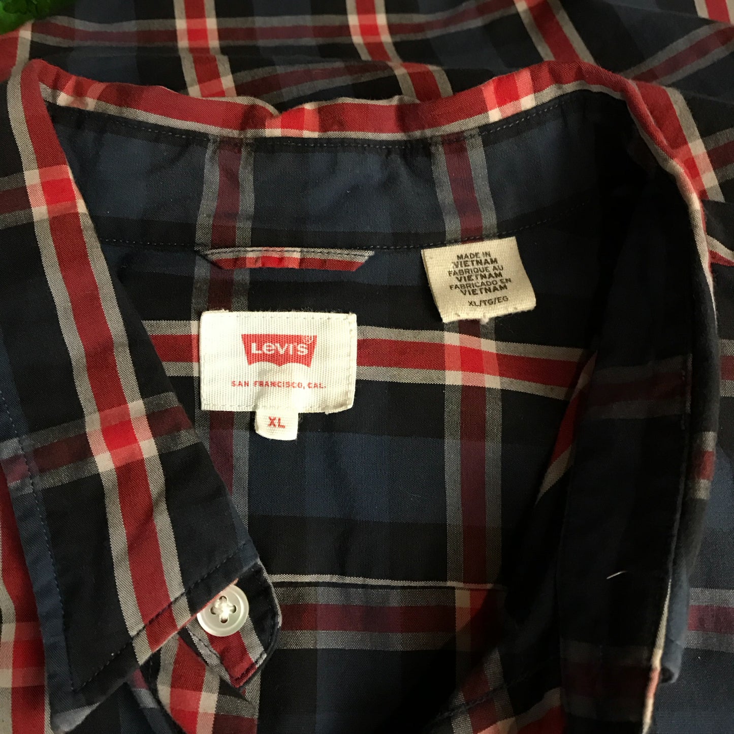 Levi’s Checkered Cotton Shirt Size XL