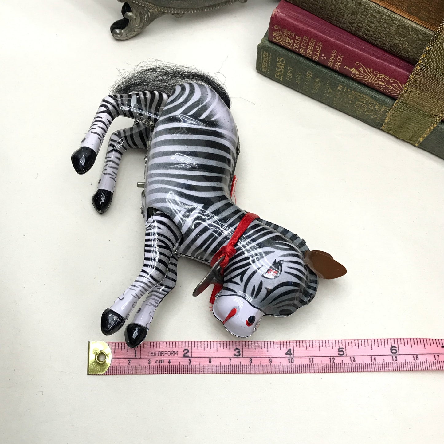 Tin Toy Wind Up Zebra (Non-Functional)