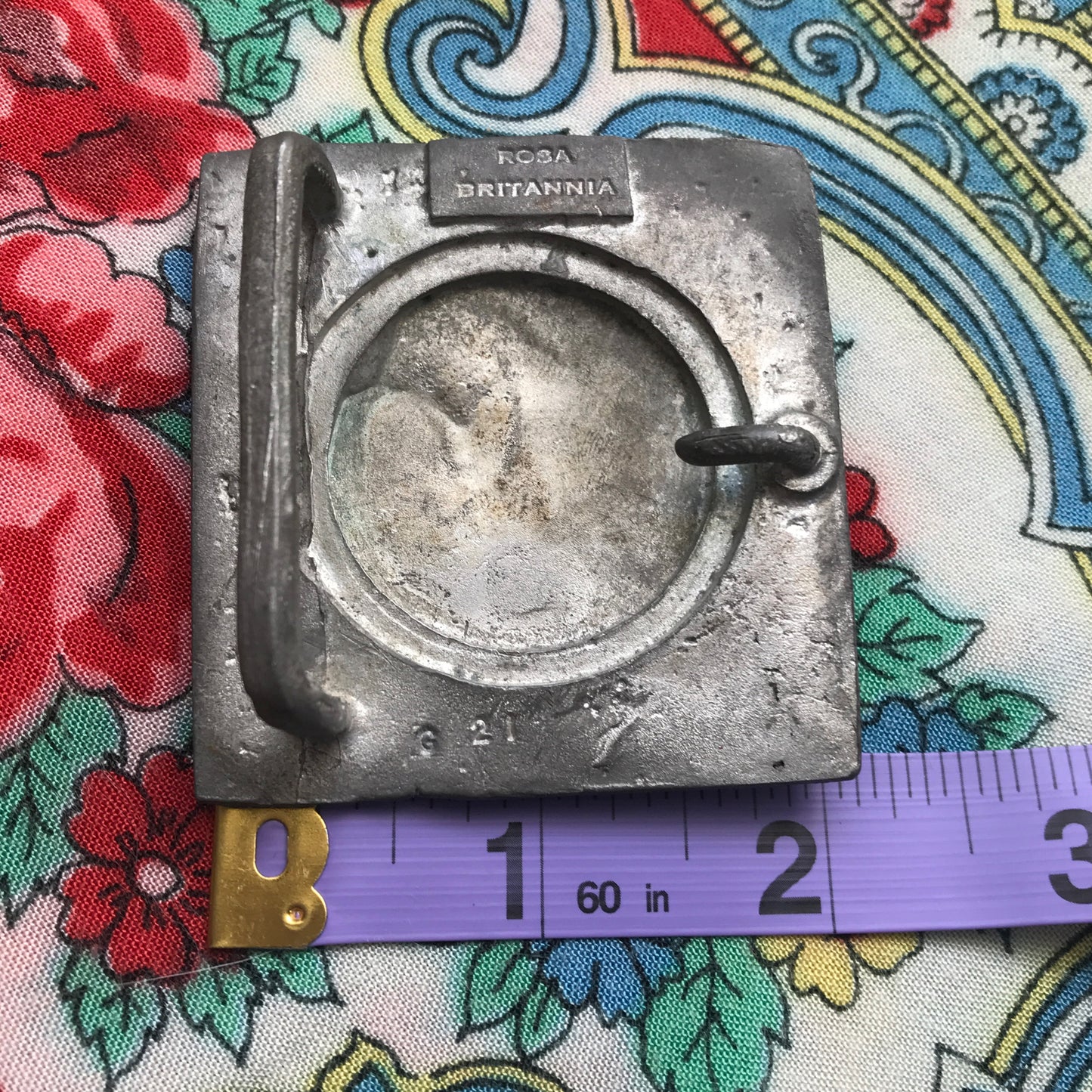 Art Nouveau Britannia Metal Belt Buckle