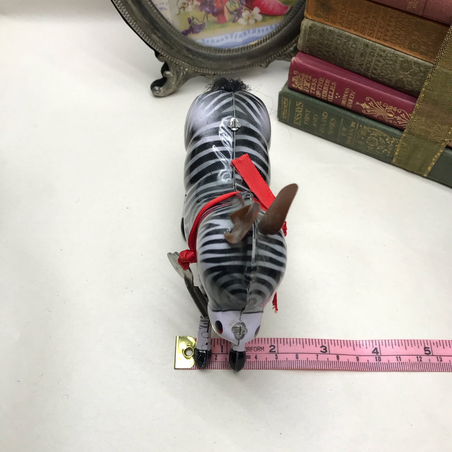 Tin Toy Wind Up Zebra (Non-Functional)