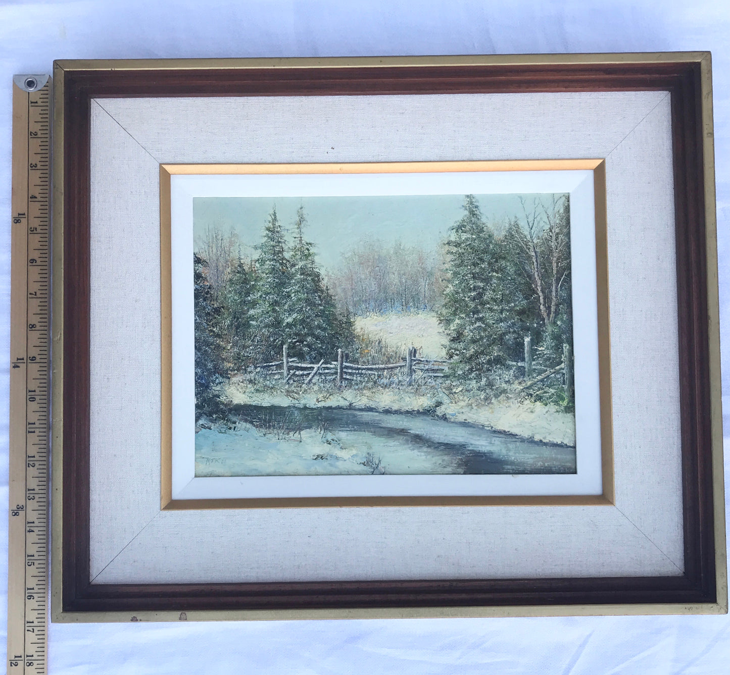 Original Signed Oil Painting, Matthew F. Kousal, “The Early Winter” (1986)