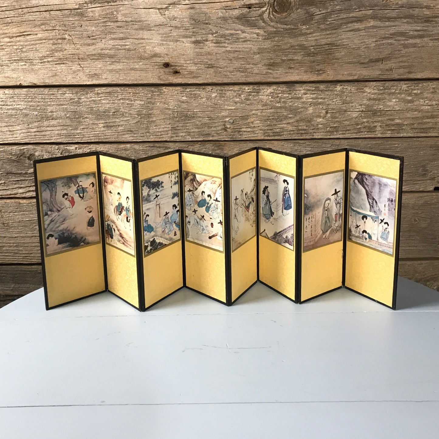 Mini Folding Screen, Korean Tabletop Decor, Doll House Divider (SOLD)