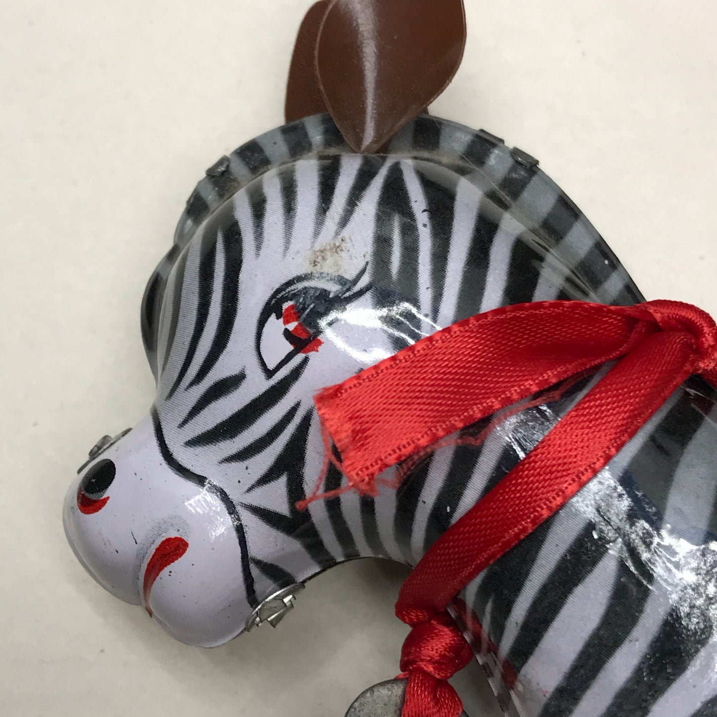 Tin Toy Wind Up Zebra (Non-Functional)