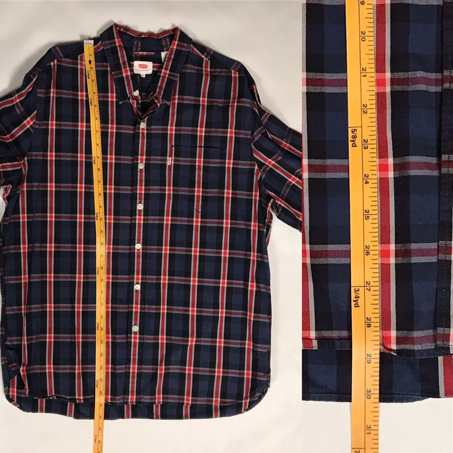 Levi’s Checkered Cotton Shirt Size XL