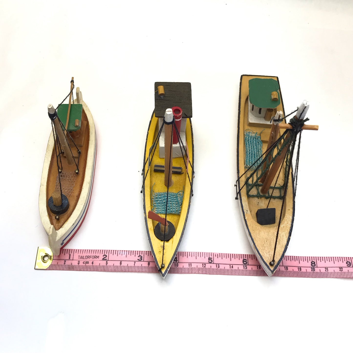 Miniature Decorative Wooden Boats