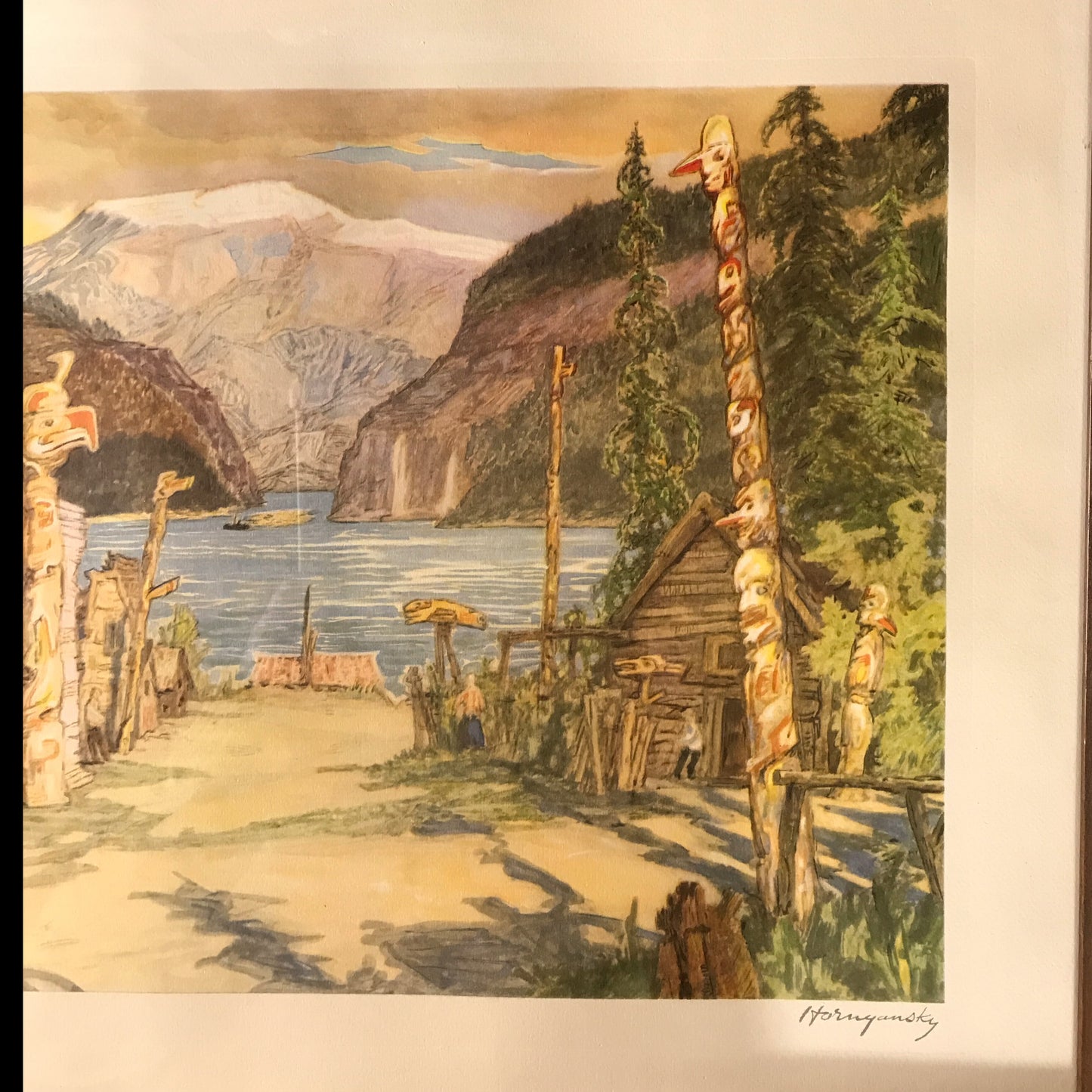 The Skeena District Nicholas Hornyansky Aquatint Print