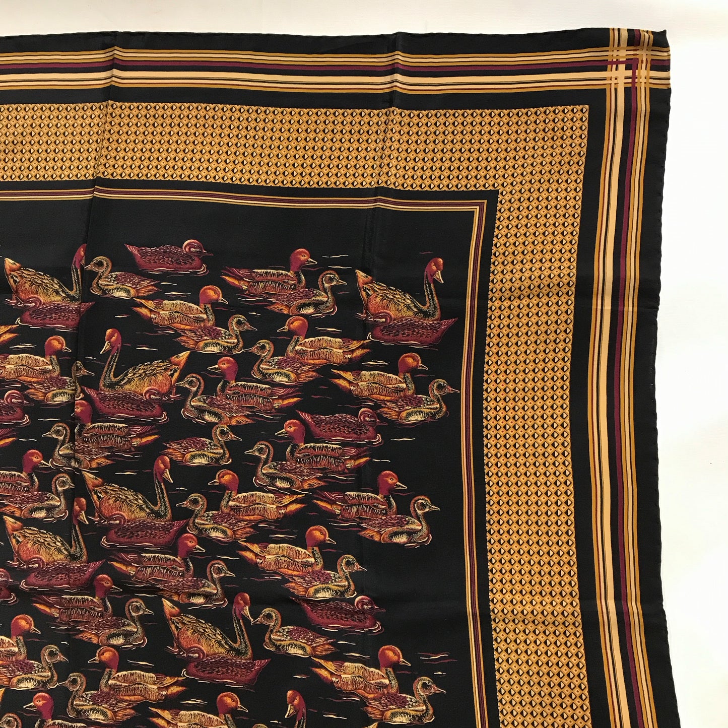 Mantero Ducks Silk Scarf