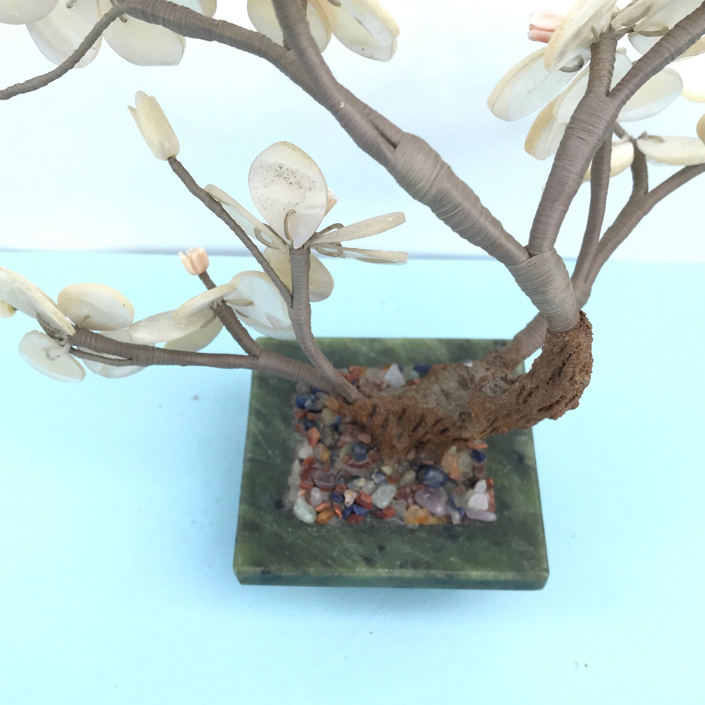 Stone and Mother of Pearl Miniature Cherry Blossom Tree