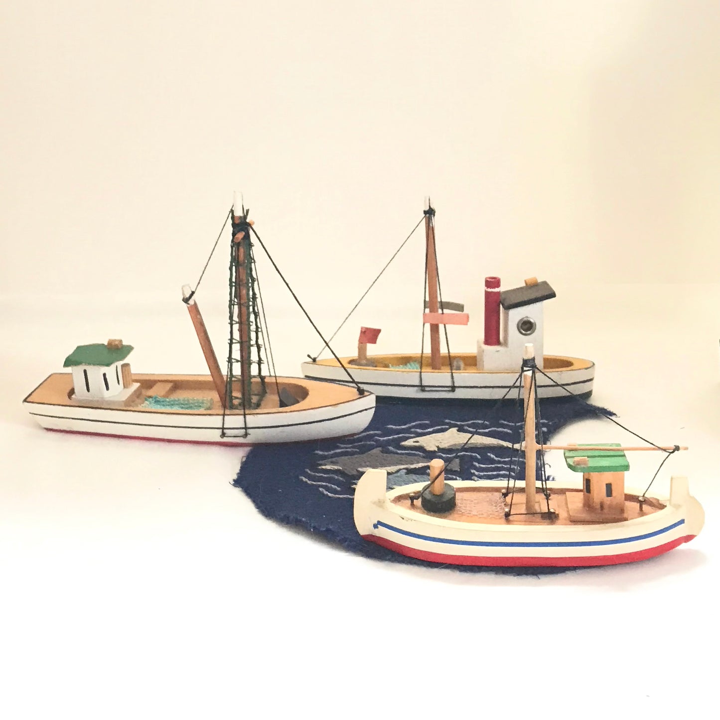 Miniature Decorative Wooden Boats