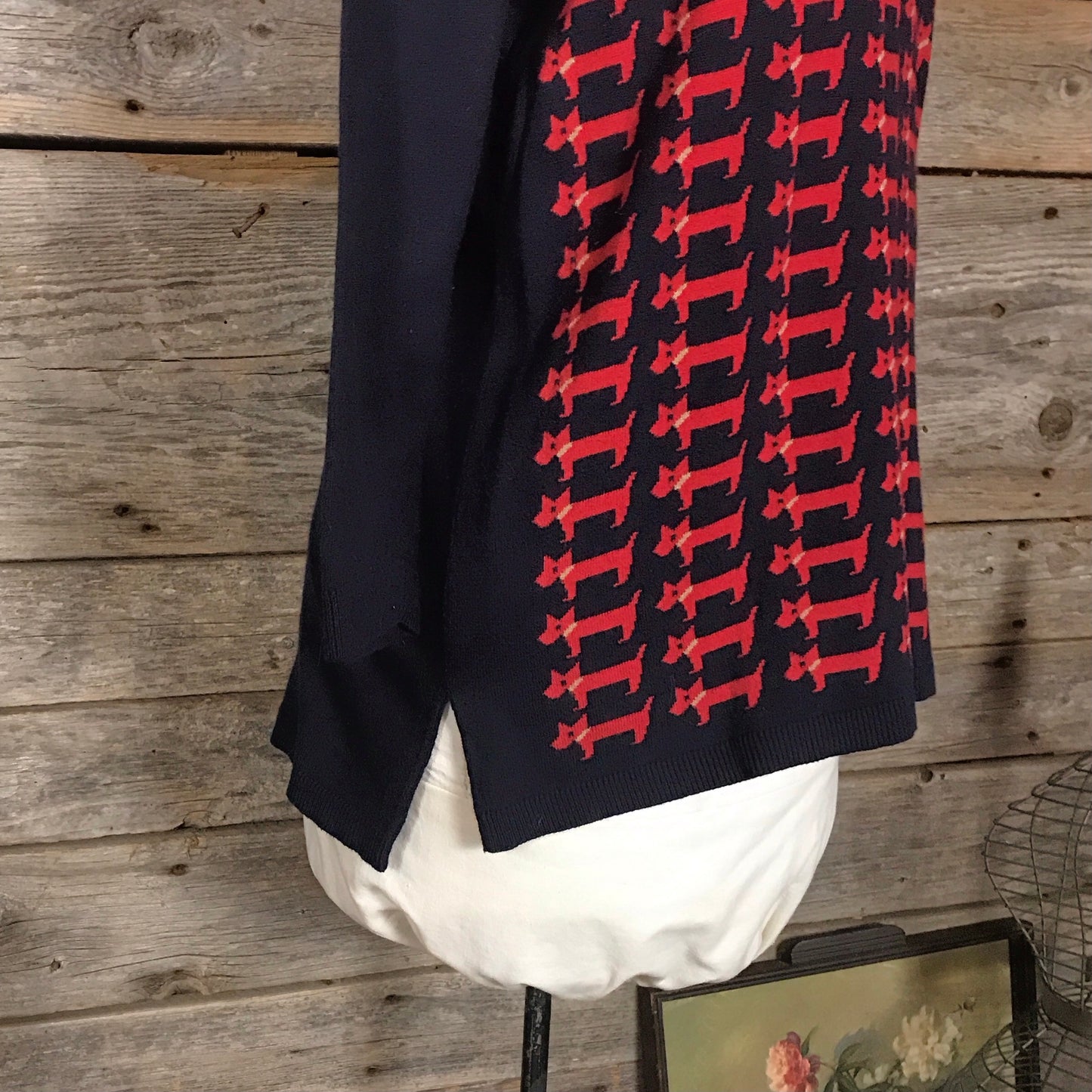 Talbot’s Dark Blue and Red Sweater, Size L