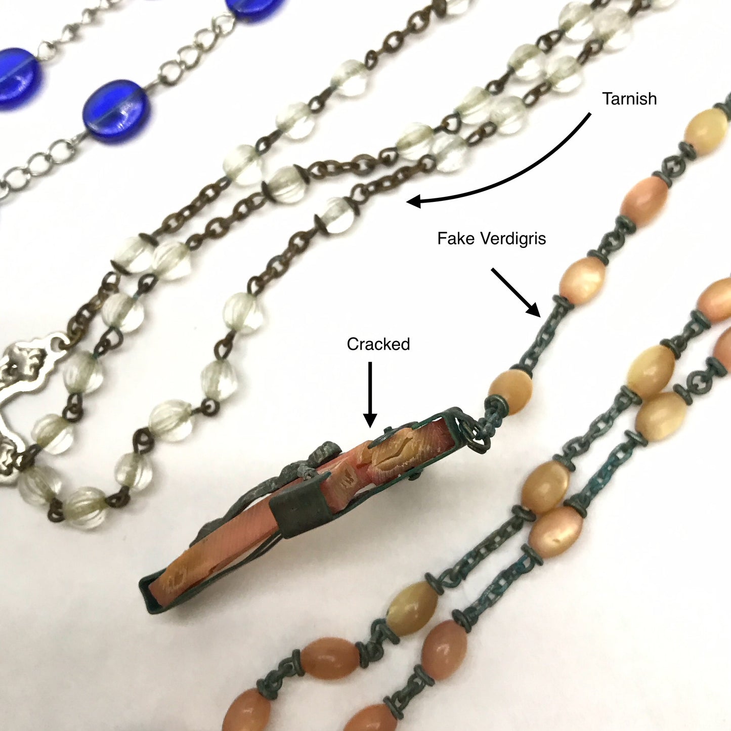 Crafting Lot of Vintage Rosaries, Charms, and Cross Pendants, Religious Memorabilia, For Repair or Upcycling