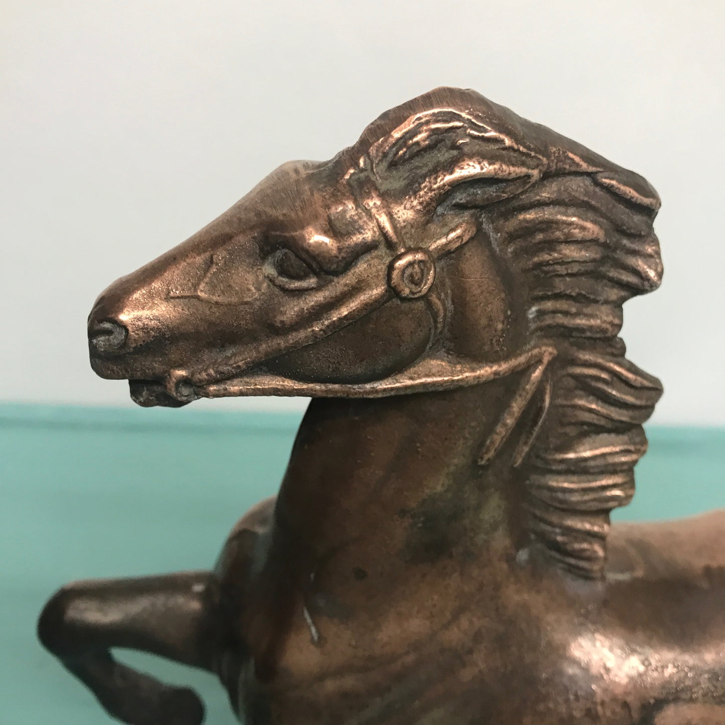 Mid Century Copper Horse Figurine