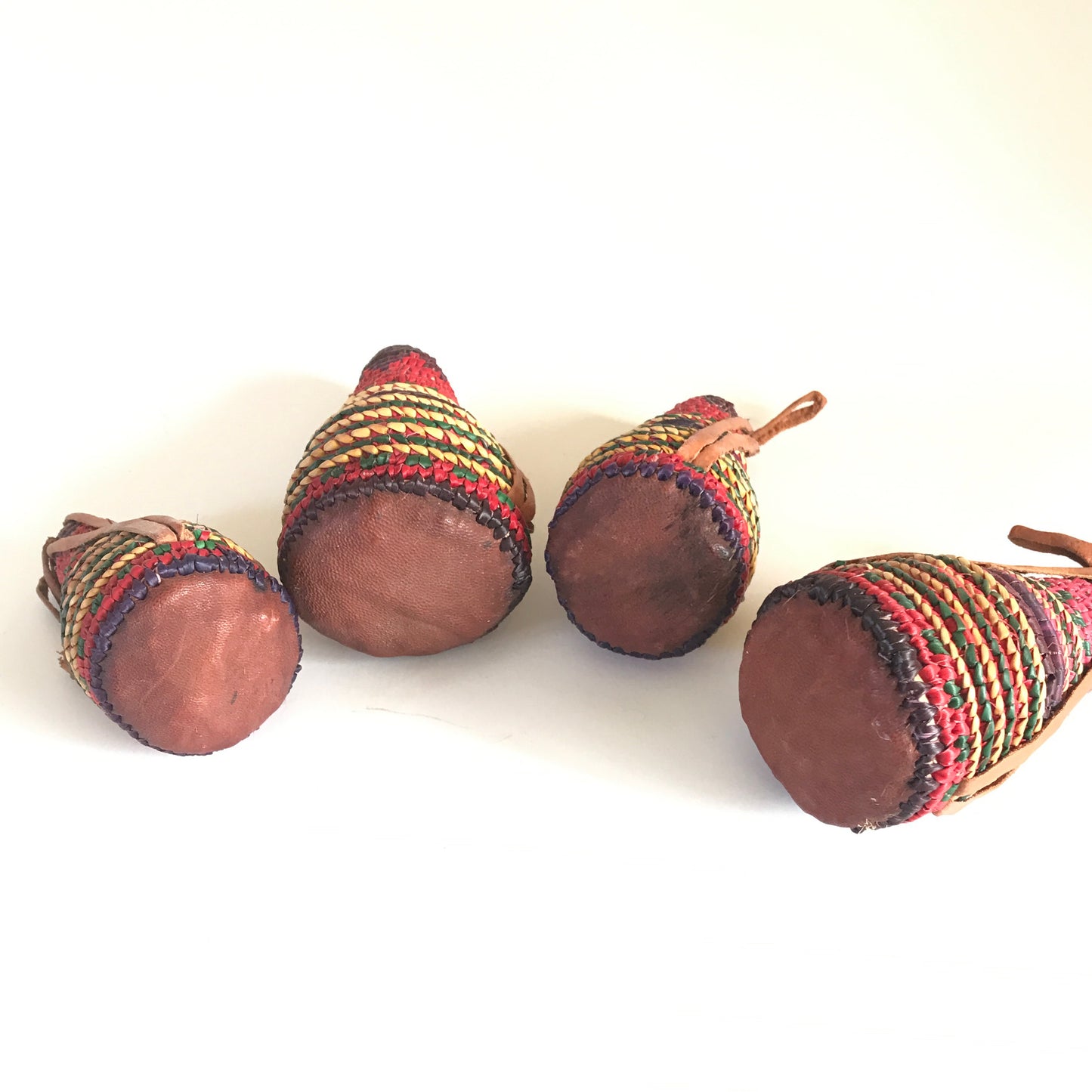 Set of 4 Grass Woven Ornaments, Mini Scent Baskets, Closet & Drawer Fresheners, PRICE 4 ALL