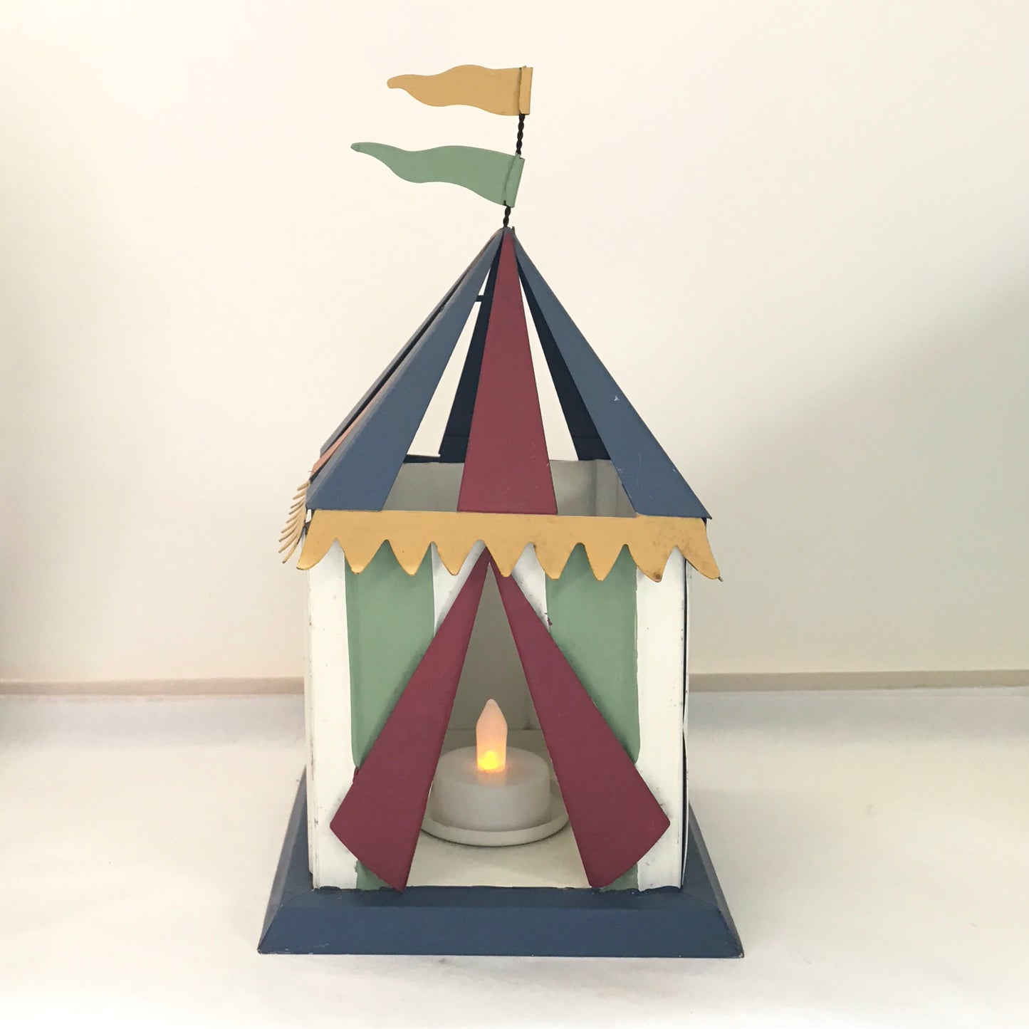 Vintage Circus Tent Votive Candle Holder