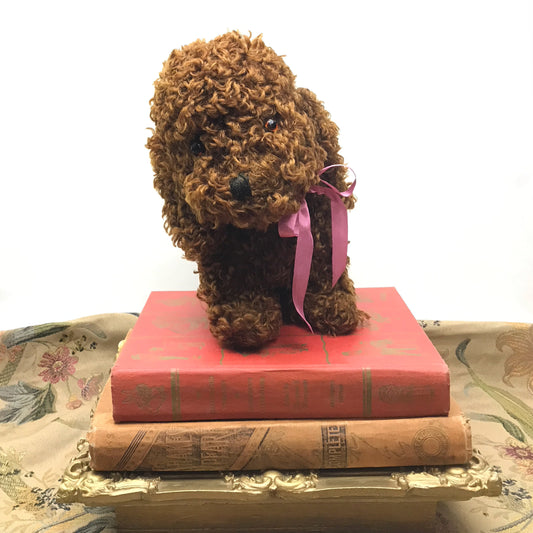 1940s Mohair Dog Plushie, Vintage Stuffed Animals, Stuffed Toy, Vintage Doodle Dog Toy, SOME WEAR