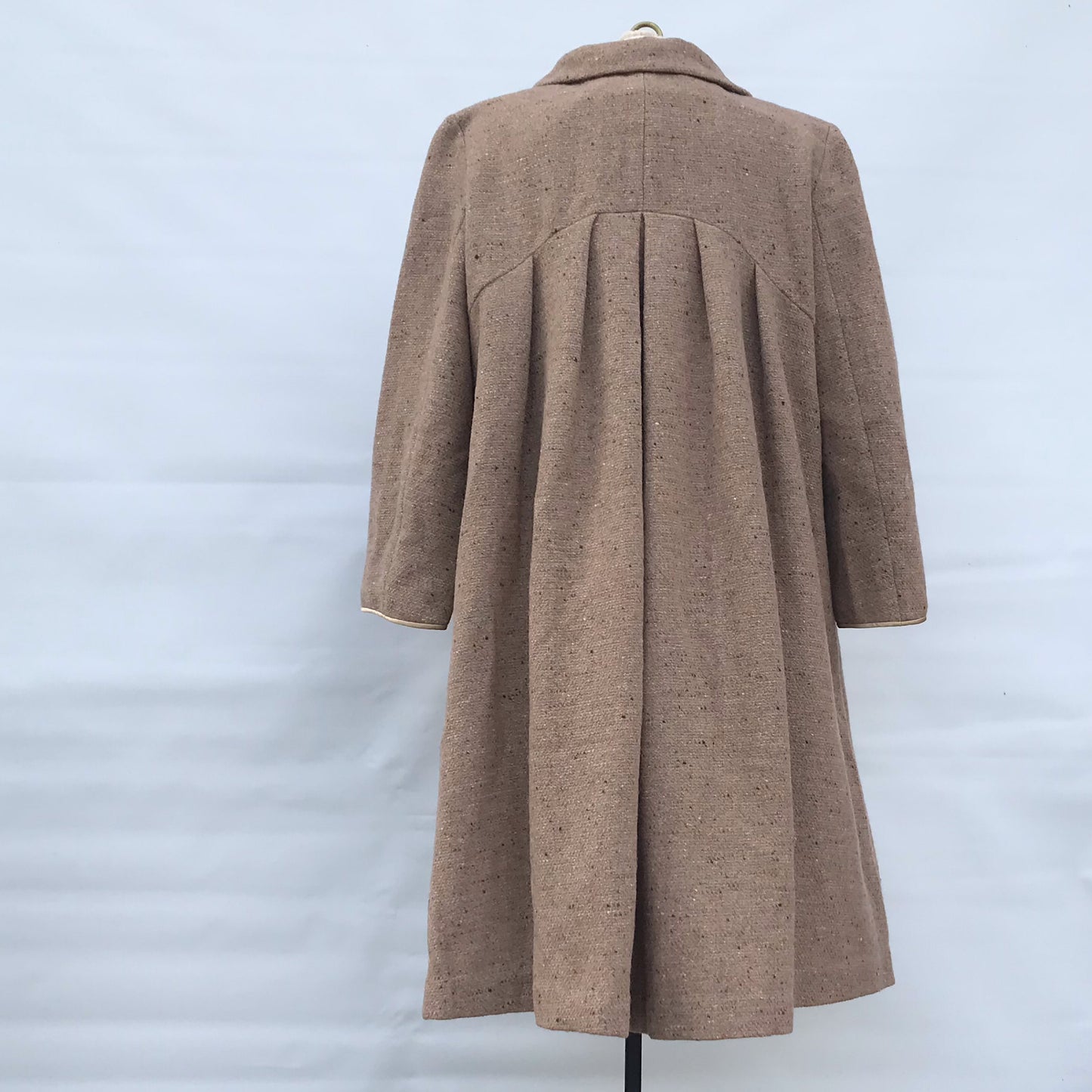 Wool Overlay Duster Coat, (Sylvia Heisel), 100% Wool, Classic Vintage