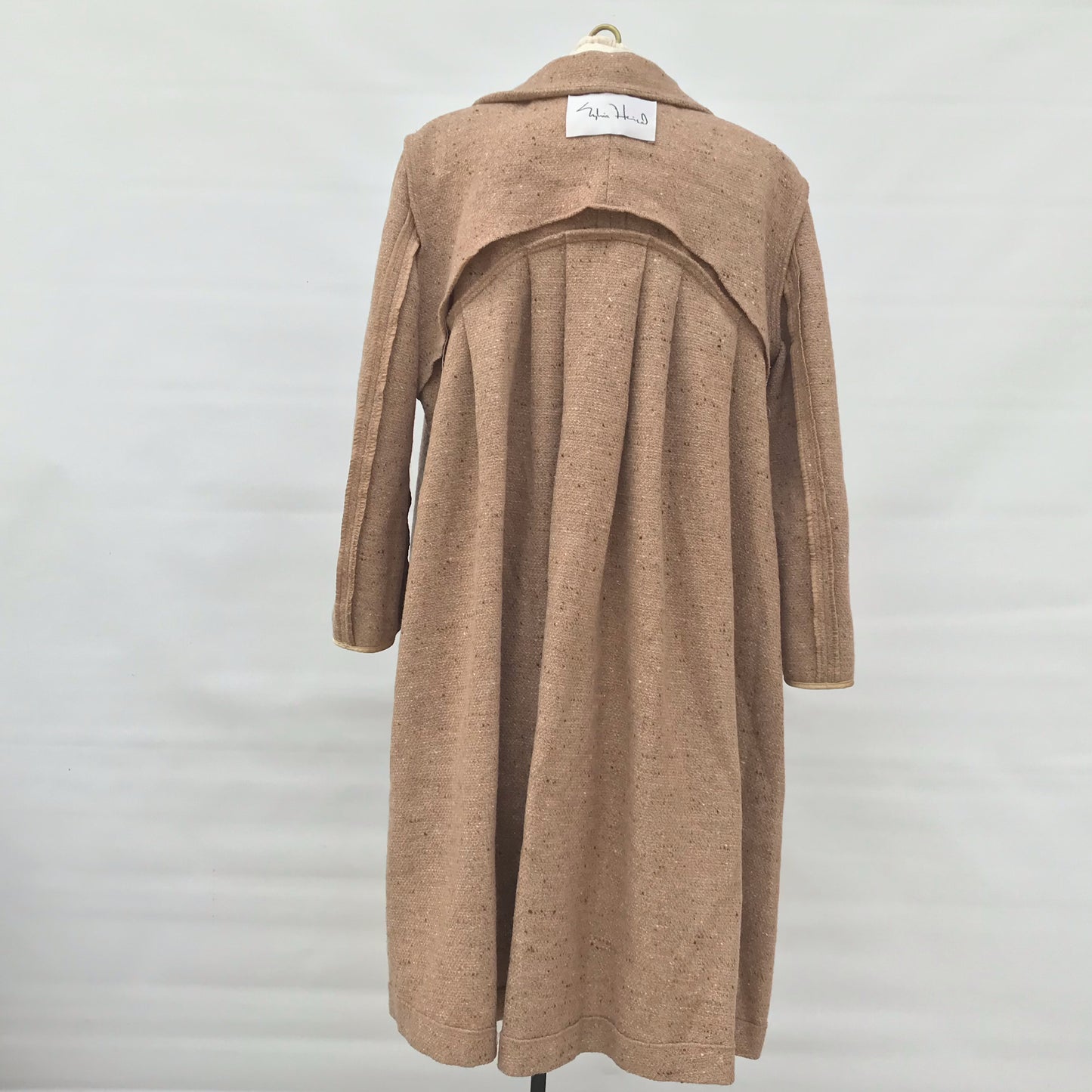 Wool Overlay Duster Coat, (Sylvia Heisel), 100% Wool, Classic Vintage