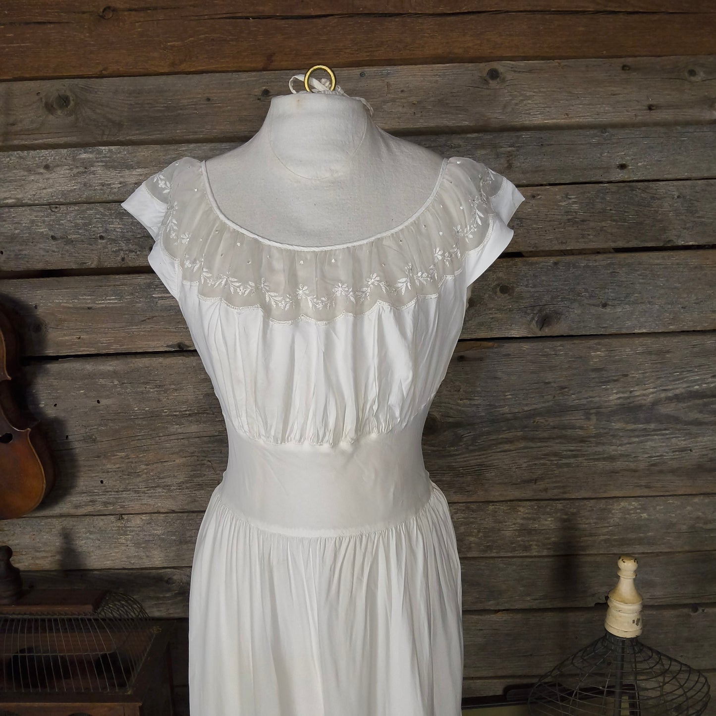 Vintage Barbizon Miss Nylon Nightgown, Size 16 Miss, Rayon