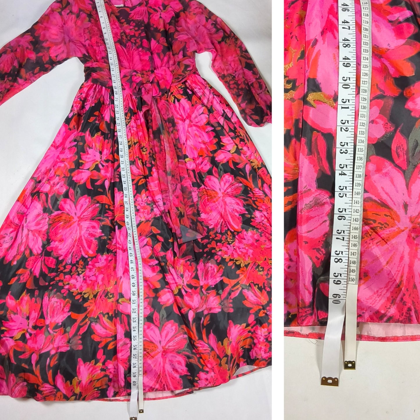 Vintage Jean Allen Floral Maxi Dress, Polyester