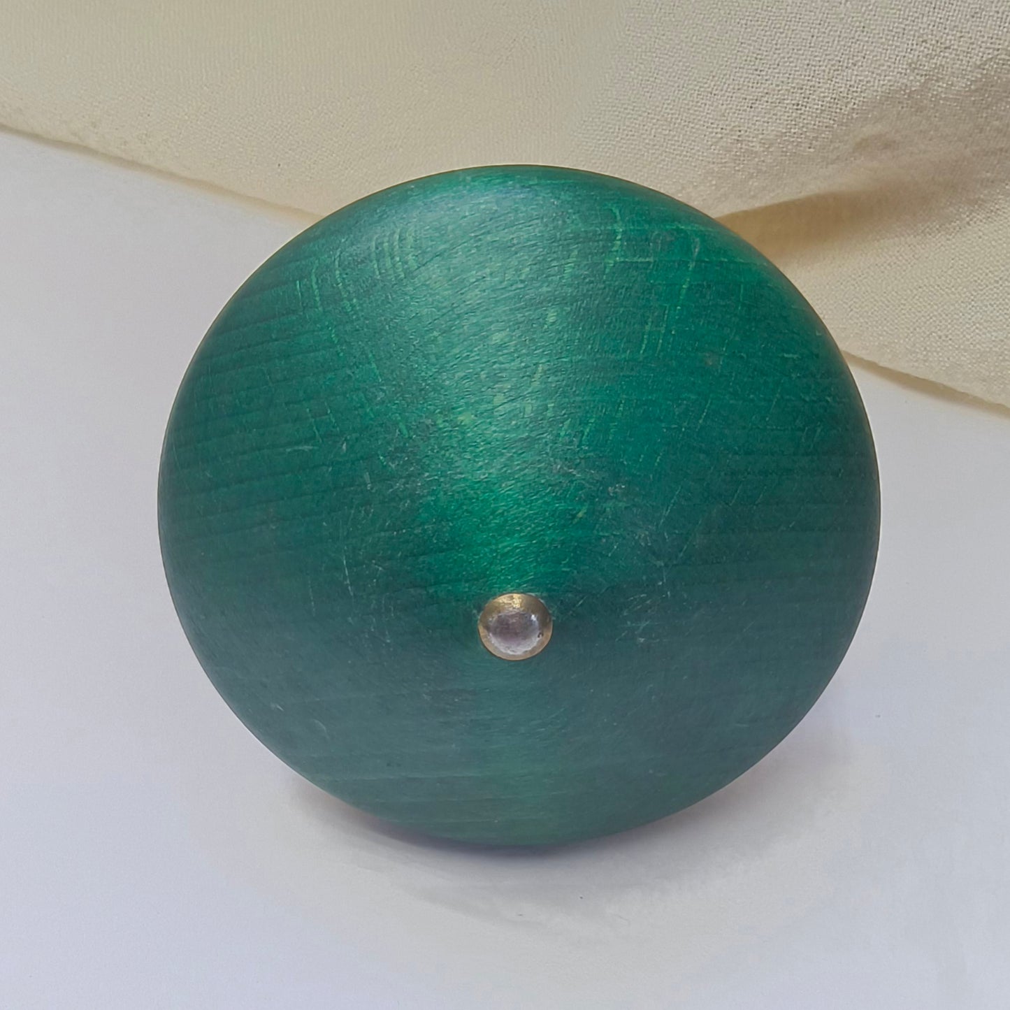 Vintage German Breitschwerdt Holzspielzeug Wooden Spinning Top, Wood Child's Toy